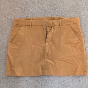 Tan Mini Skirt